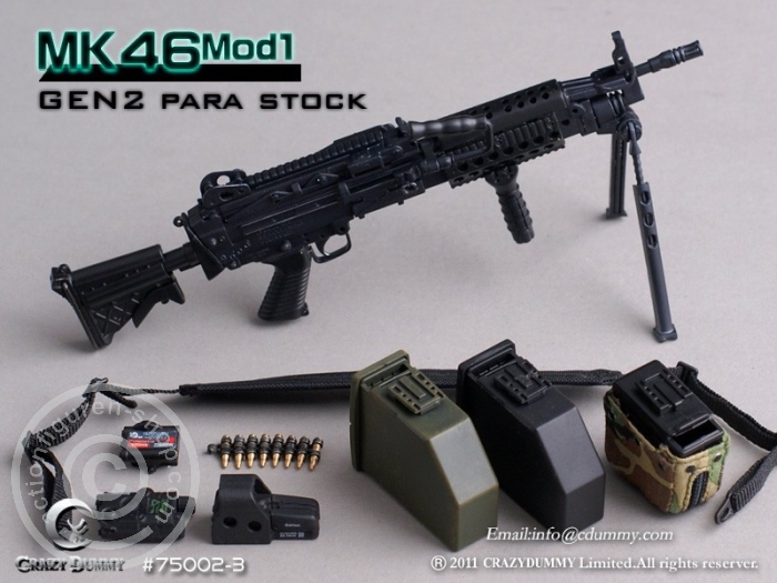 MK46MOD1-GEN2 para stock - black