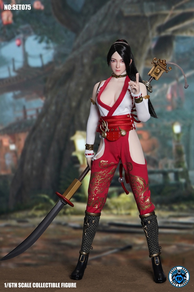 Kung Fu Goddess Character Set - red Kung Fu Goddess Character Set - red