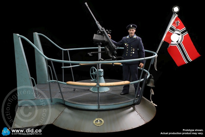 E60059ABCD-13 U-Boat Tower Diorama Set (20mm FLAK)