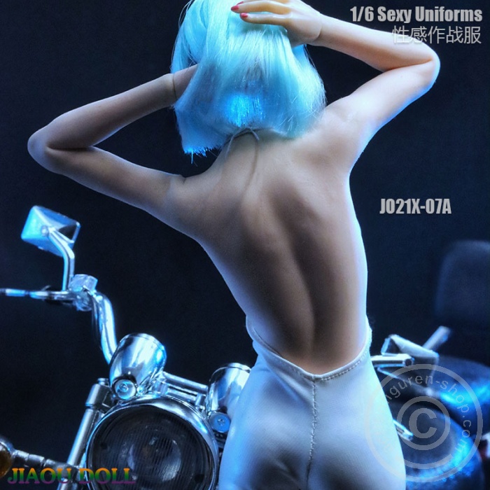 JO21X-07A-07 Sexy Uniform - Biker Outfit - white
