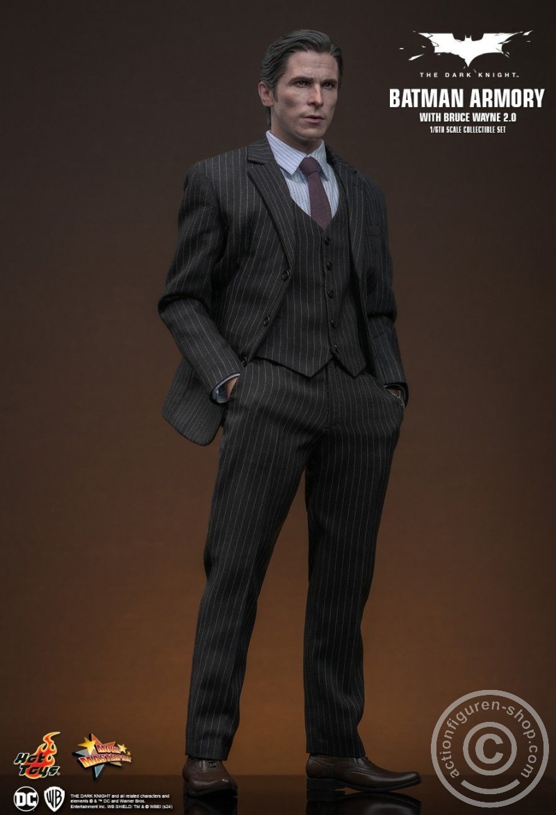 The Dark Knight - 1/6th scale Batman Armory with Bruce Wayne (2.0) Collectible Set - MMS750