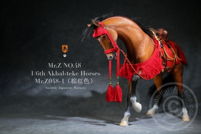 MRZ048H-12 Janpnese Horse Harness Red