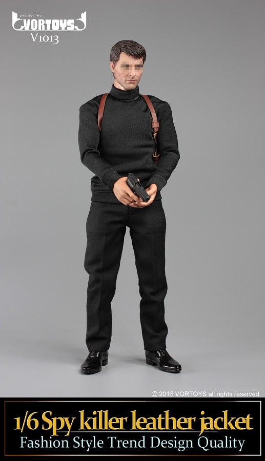 VT1013B-03 Spy Killer Leather Jacket (brown) Set