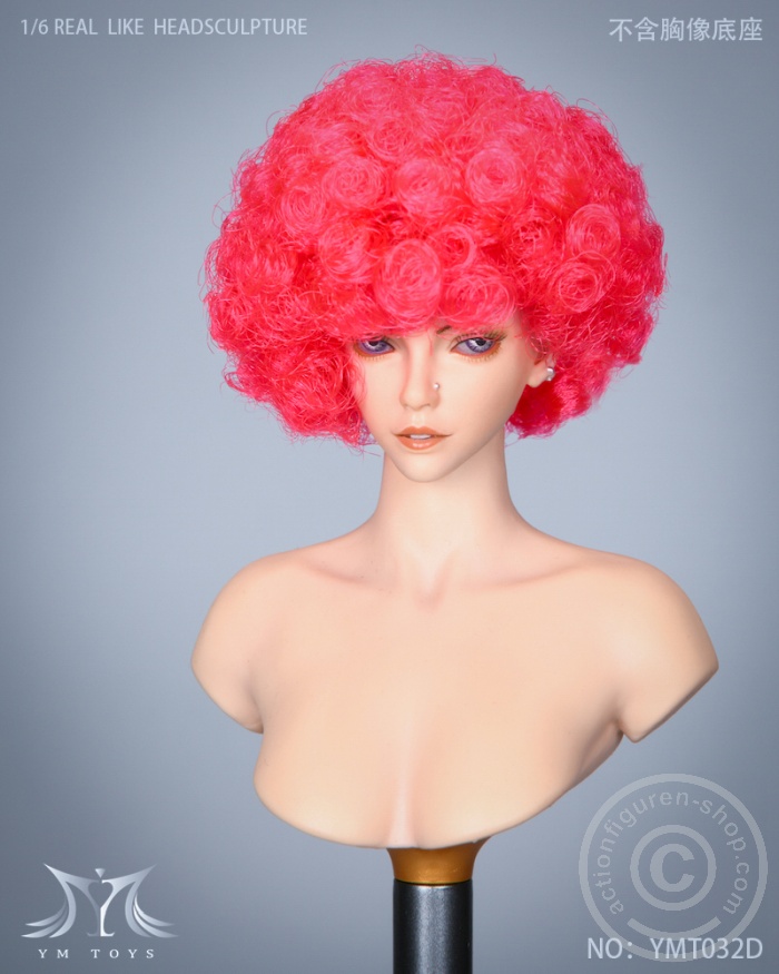 Head - w/ pink-afro Hair