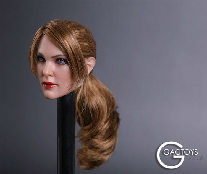 Female Head - Ponytail, brown Hair