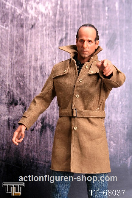 ttl68037-06z Men in Suit - Mafiosi im Trenchcoat - khaki
