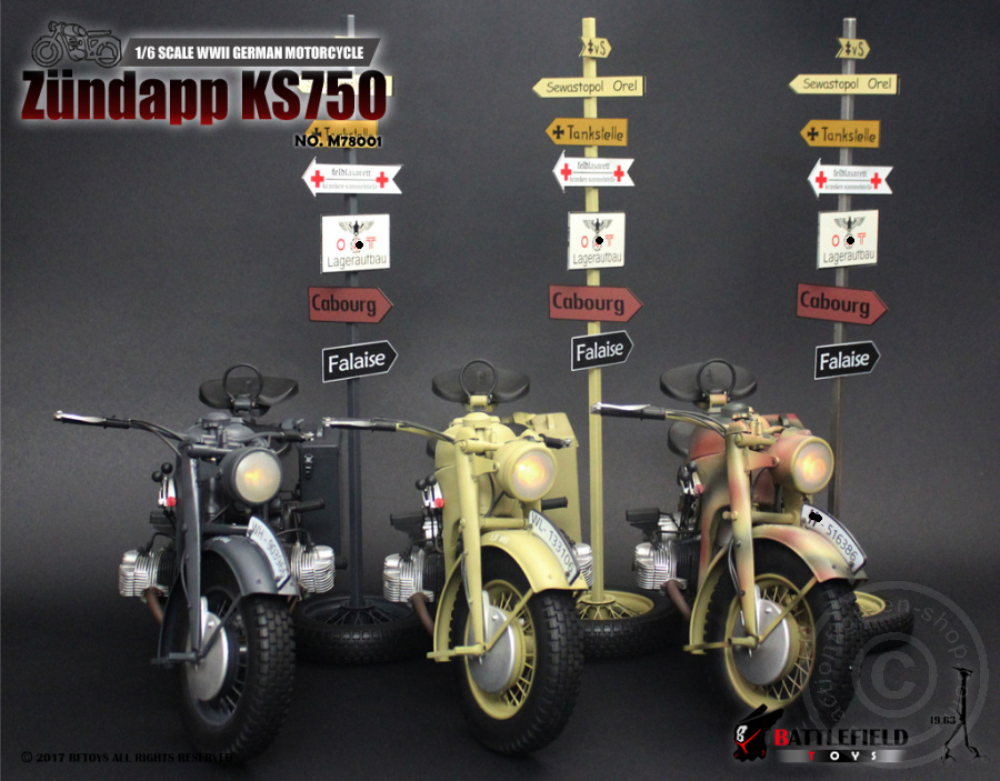 M78001-21 Zündapp KS750 Motorrad - camo