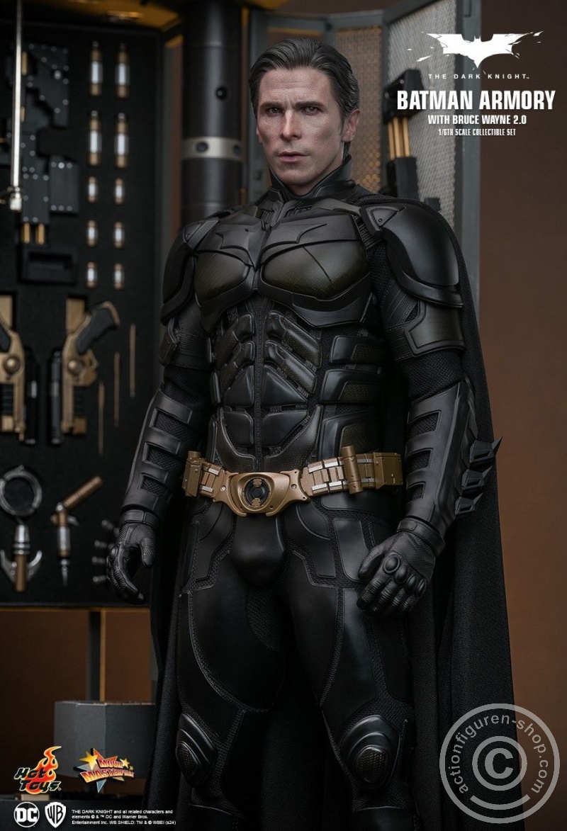 The Dark Knight - 1/6th scale Batman Armory with Bruce Wayne (2.0) Collectible Set - MMS750