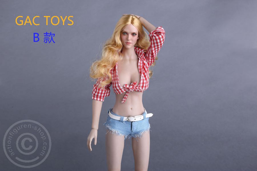 Female Head - blond long Hair