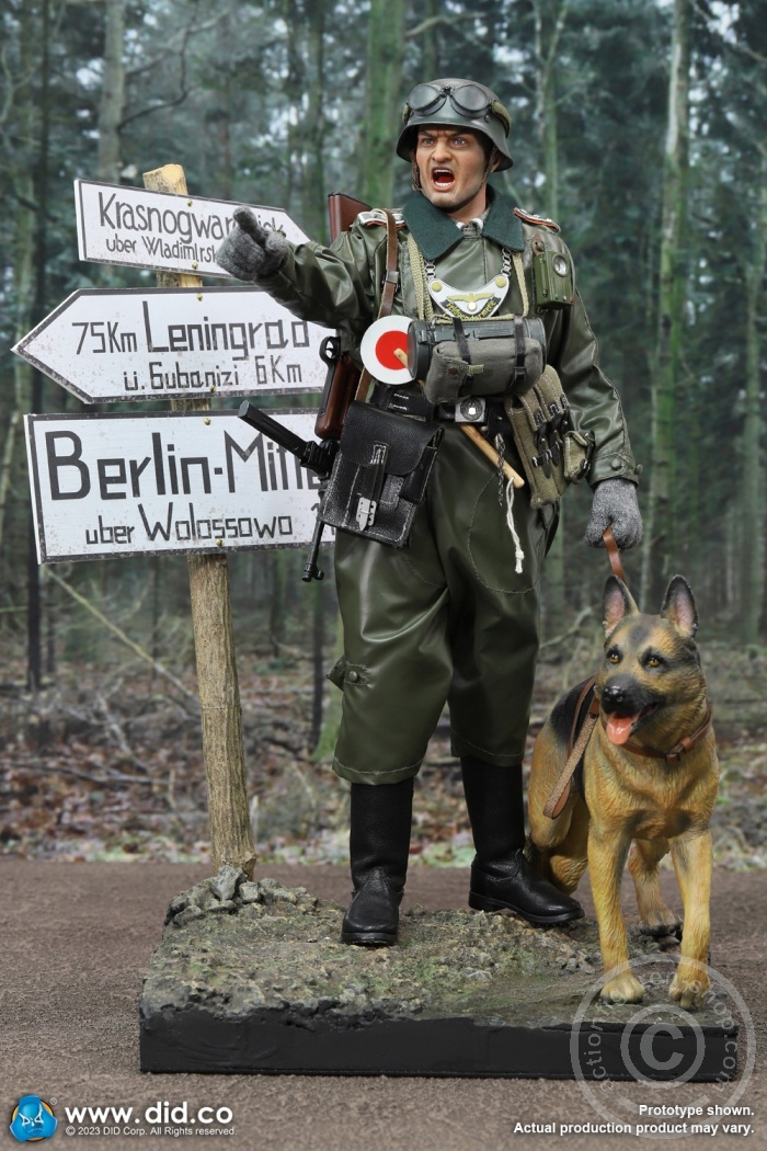 WWII German Shepherd Dog & Road Signs Set