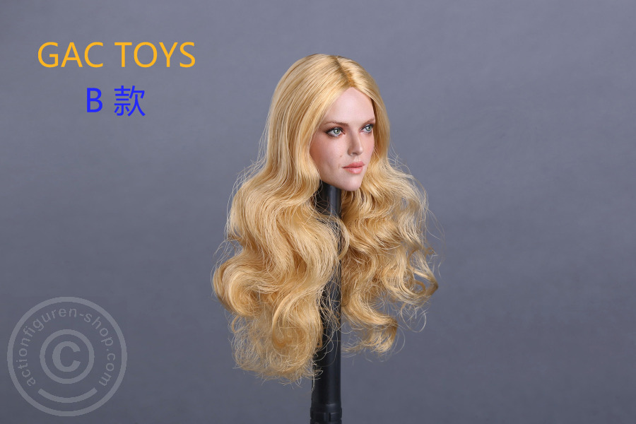 Female Head - blond long Hair