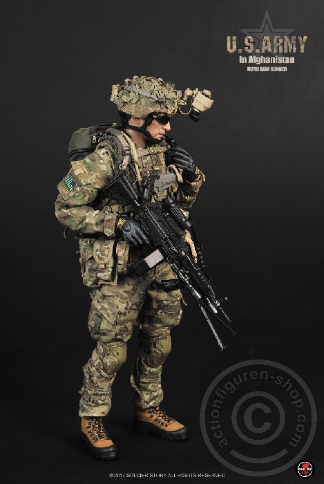SSt068-02 U.S.Army in Afghanistan M249 SAW Gunner