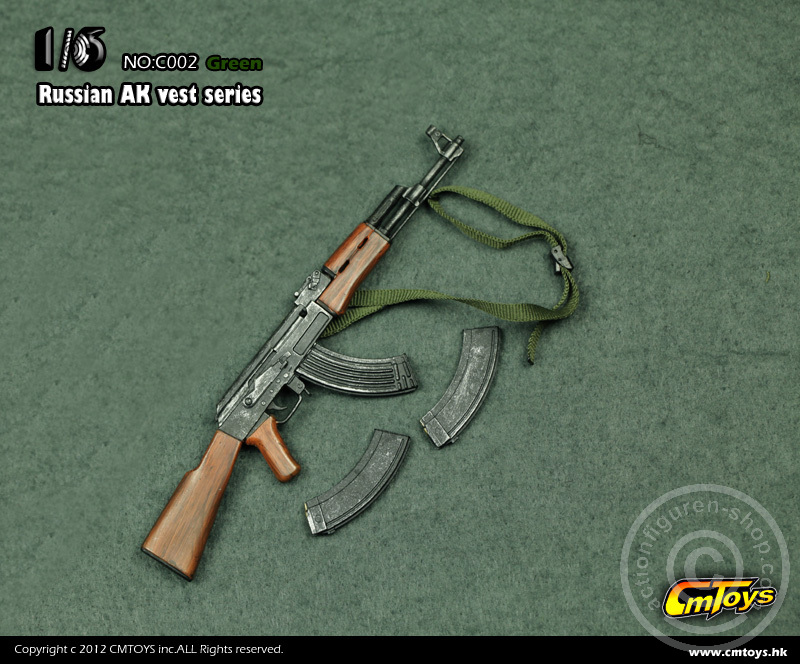 cmtc002-04UkRe2GNHroMG5 Russian AK-47 Set - Green