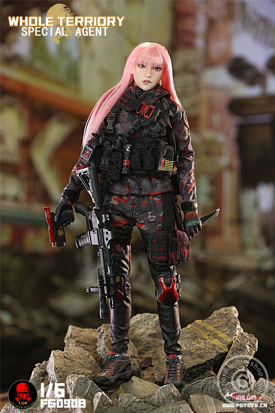 All Territory Secret Agent CQB Tactical Team Suit - Outfit & Accessoire Set - in 1/6 scale