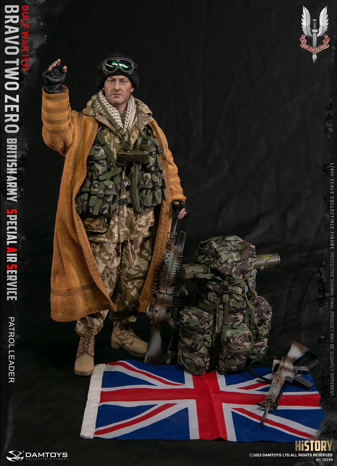 Bravo Two Zero - British Army Special Air Service (SAS) Patrol Leader - Gulf War 1991 - in 1/6 scale