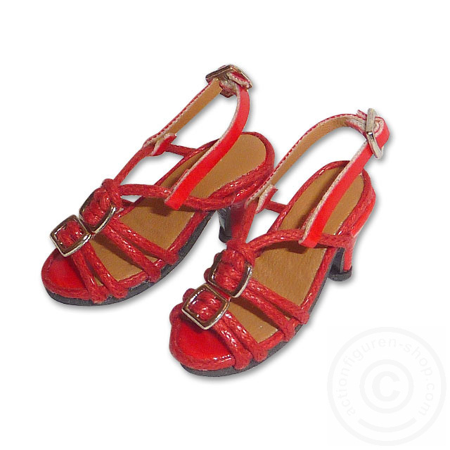 Red Straps High Heel Shoes