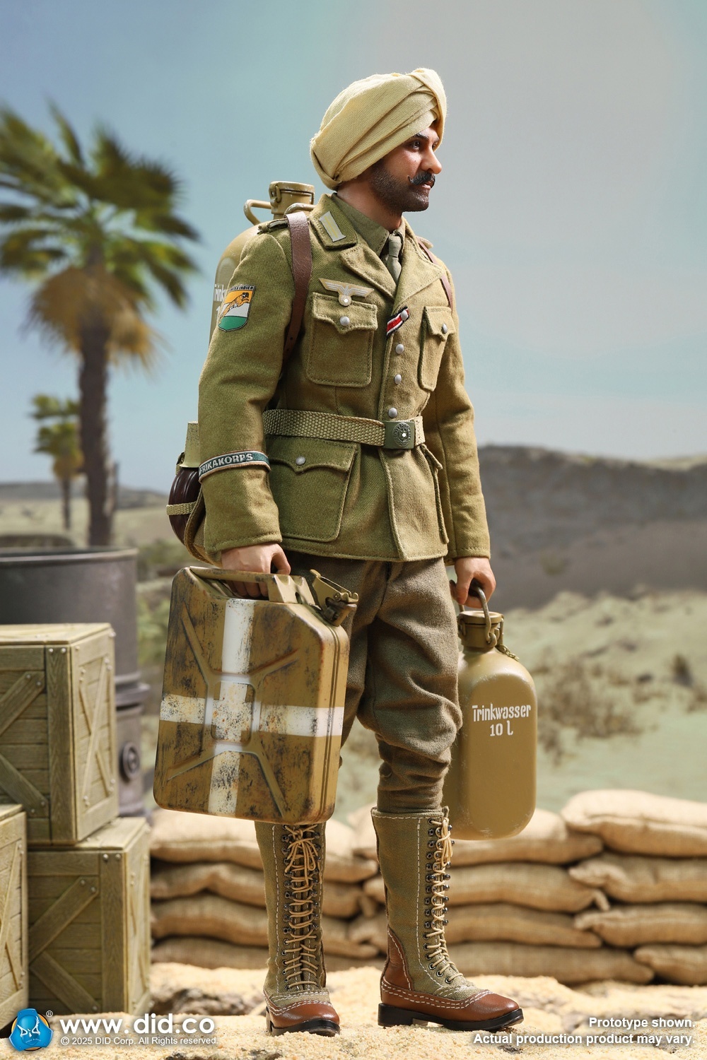 Ishaan & Panzer Commander - Stauffenberg - WWII German Africa Corps Supply Duty - in 1/6 scale Ishaan & Panzer Commander - Stauffenberg - WWII German Africa Corps Supply Duty - in 1/6 scale