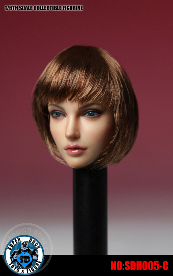 Female Head - short brown Hair