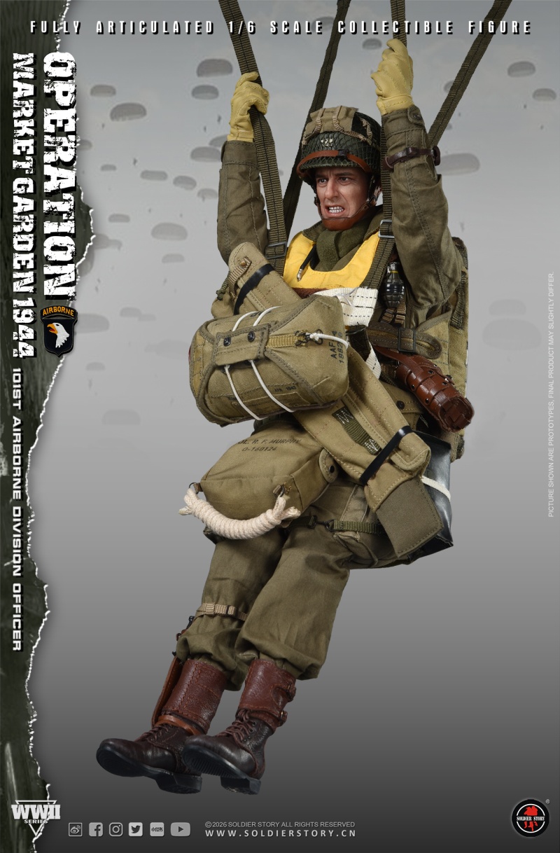 U.S. Army 101st Airborne Division Officer - WWII Operation Market Garden - in 1:6 scale