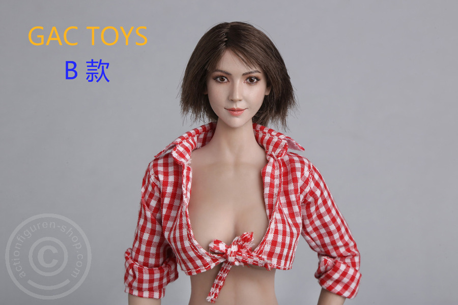 Female Head - brown short Hair