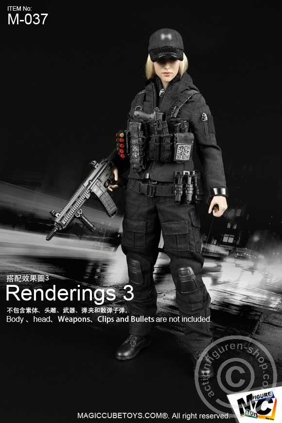 Female Black Shooter Set
