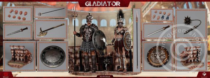 HH18018-05 Gladiator (Deluxe Edition) + Female Gladiator (black version)