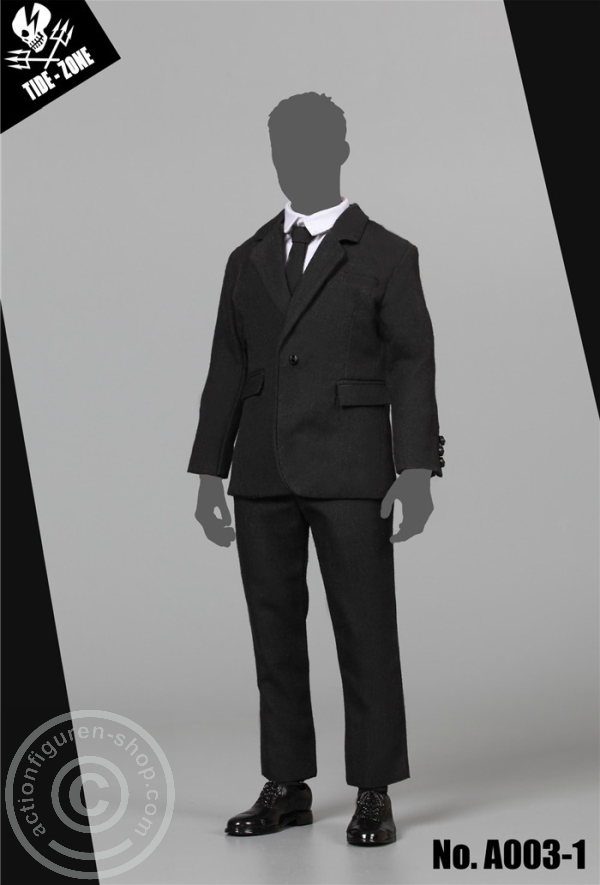 Modern Man Suit Set - schwarz