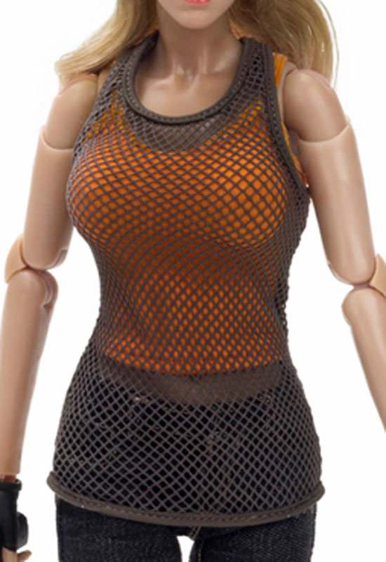 Orange Top + Netz Top