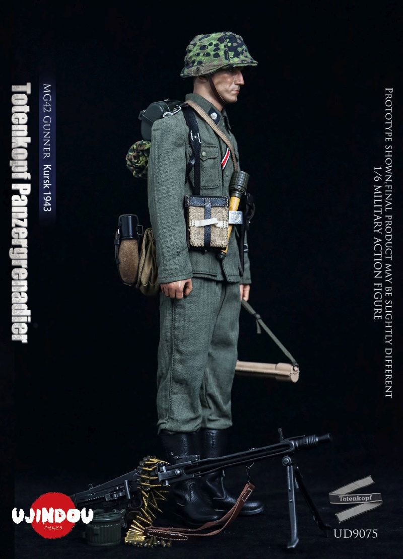 WWII Totenkopf Panzergrenadier - MG42 Gunner Kursk 1943 - in 1/6 scale