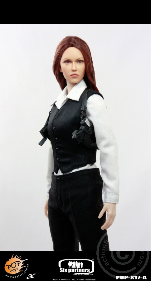 PTx17A-08 MI6 Female Agent - Black Suit