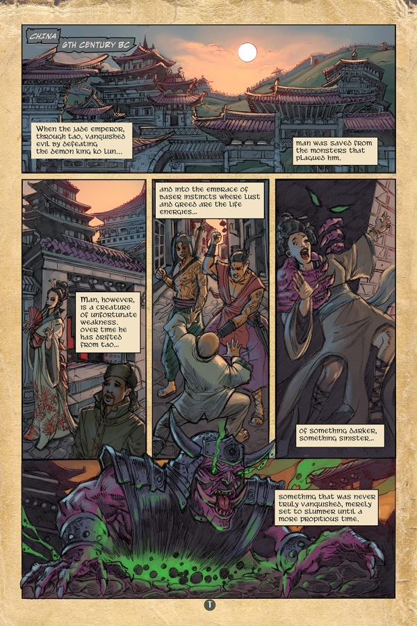 Z-Girl and the 4 Tigers - comic book