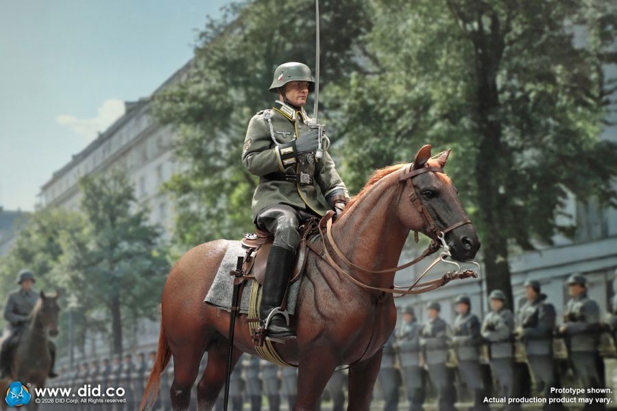 German WWII Brown War Horse (Standing) - in 1/6 scale