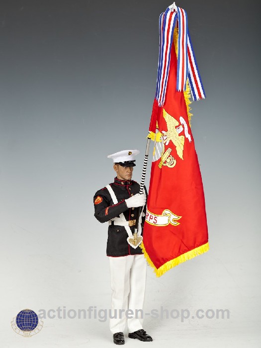 U.S. Marine Corps in Parade Uniform w/ M1 Garand