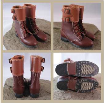 M43 Buckle Top Boots - Real Leather