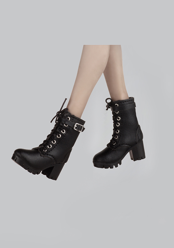 Black Female Boots w/ Laces