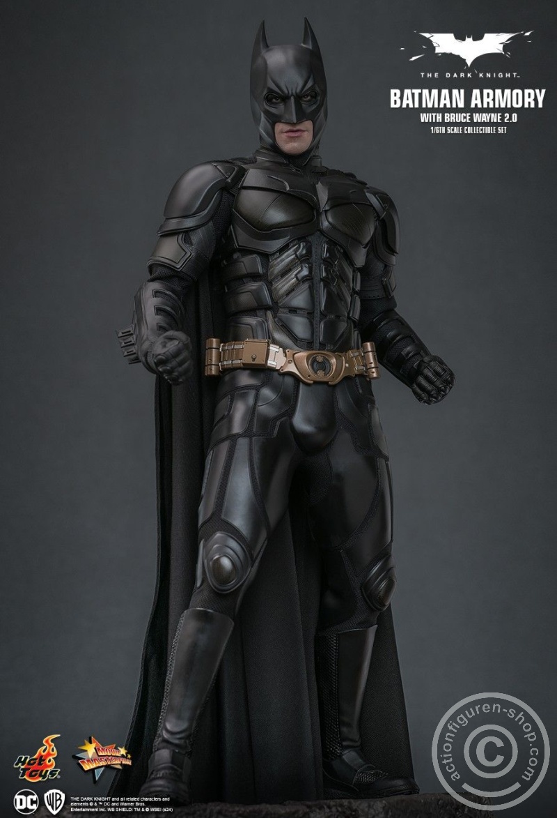 The Dark Knight - 1/6th scale Batman Armory with Bruce Wayne (2.0) Collectible Set - MMS750