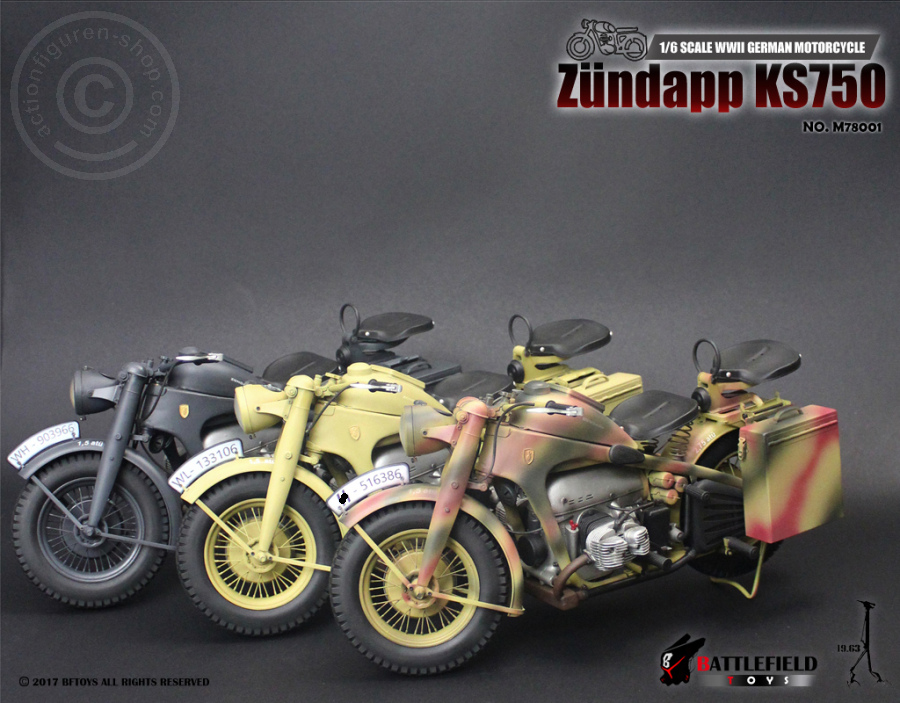 M78001-22 Zündapp KS750 Motorrad - camo