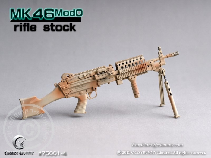 MK46MOD0-rifle stock - camouflage