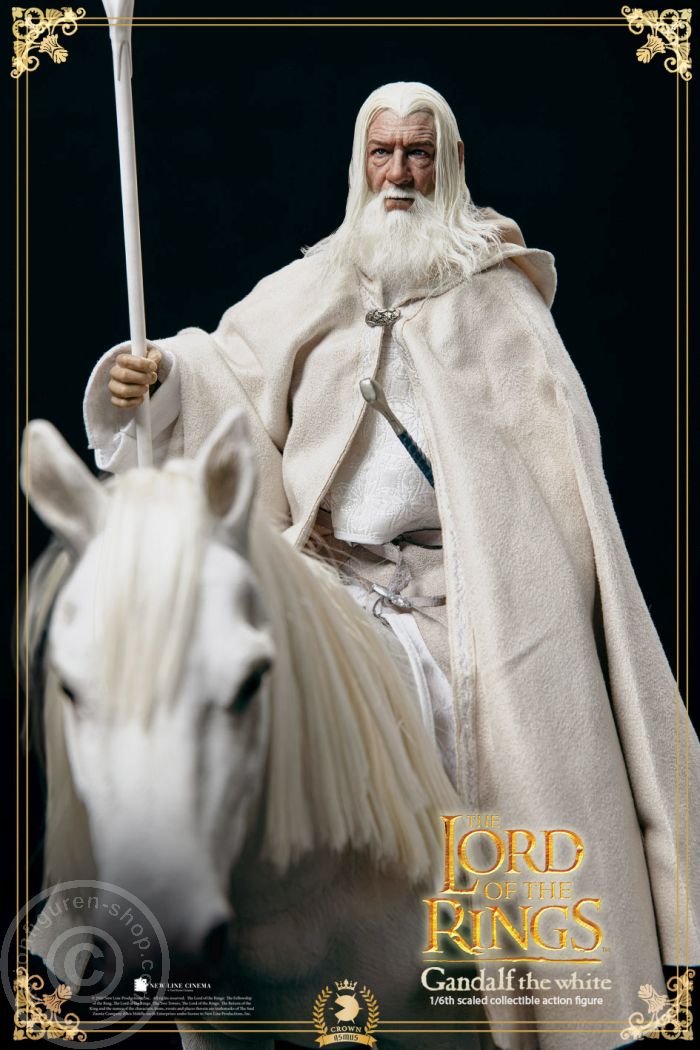 Gandalf The White w/ Horse - LOTR - Crown Series