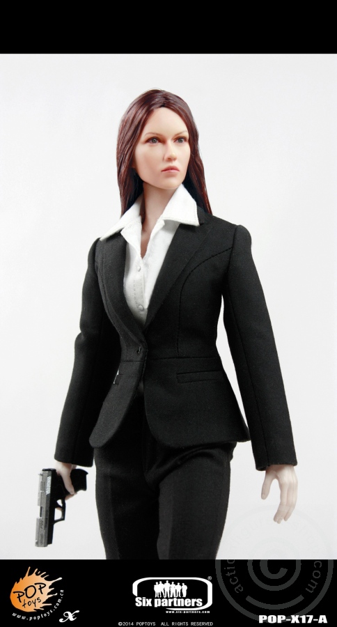 PTx17A-04 MI6 Female Agent - Black Suit