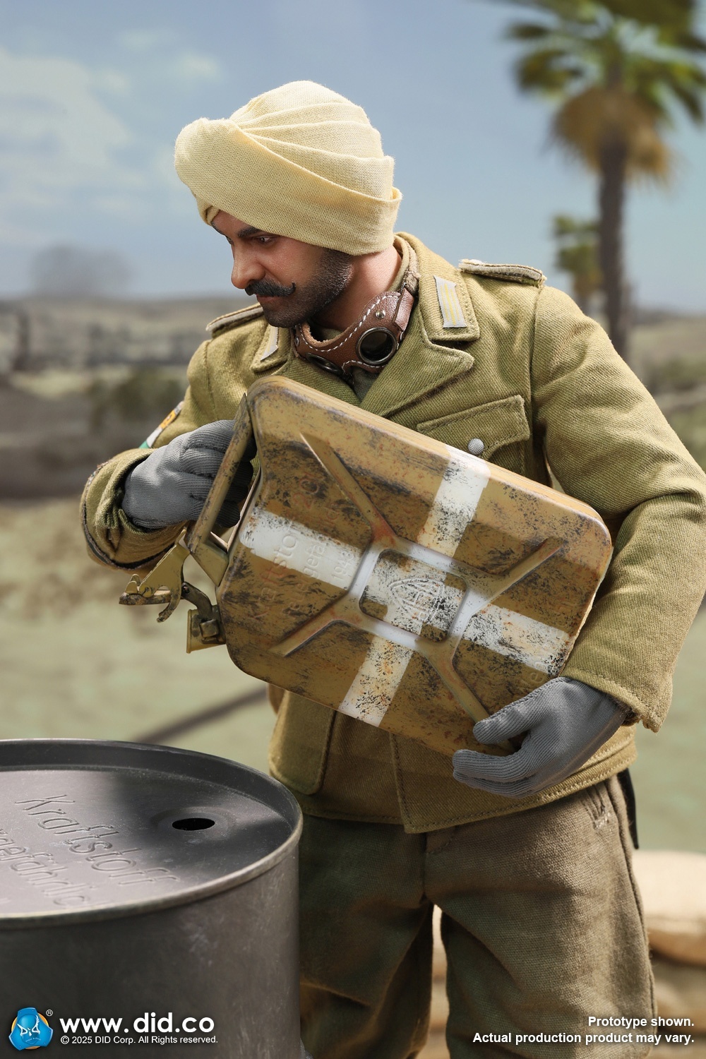 Ishaan & Panzer Commander - Stauffenberg - WWII German Africa Corps Supply Duty - in 1/6 scale Ishaan & Panzer Commander - Stauffenberg - WWII German Africa Corps Supply Duty - in 1/6 scale