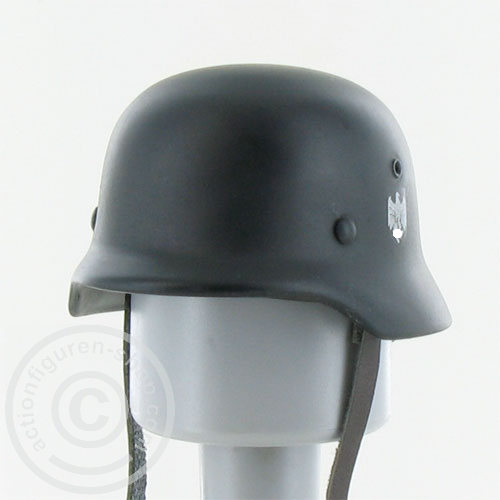 tct6003-139nmvGwr7J0lzW Deutscher Stahlhelm - Metall - Innenhelm Leder - 2 Abzeichen