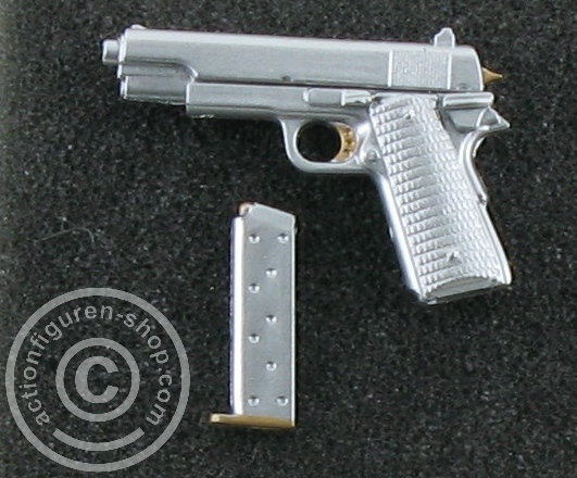 Pistole Colt M1911 - silver/gold