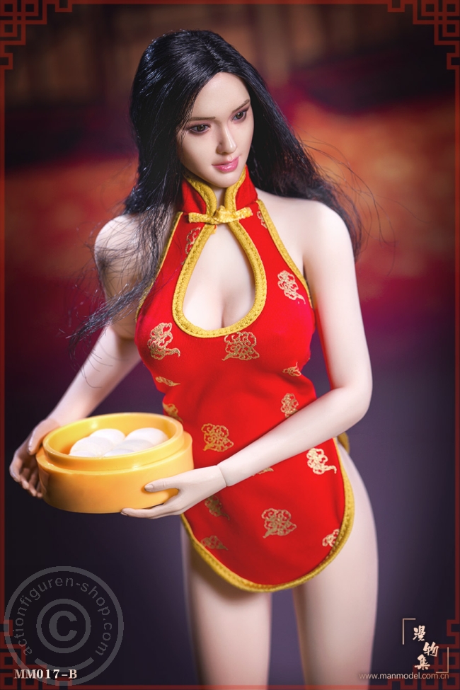 Chinese Restaurant Waitress Short Cheongsam - B