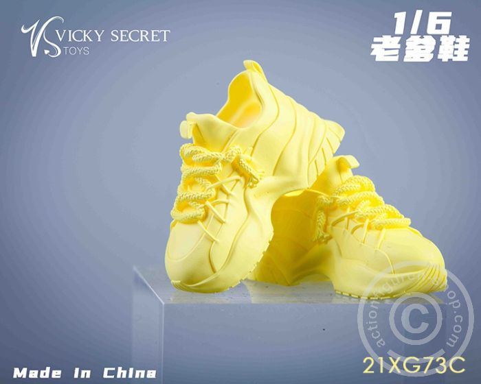 Female Sport Sneakers - yellow
