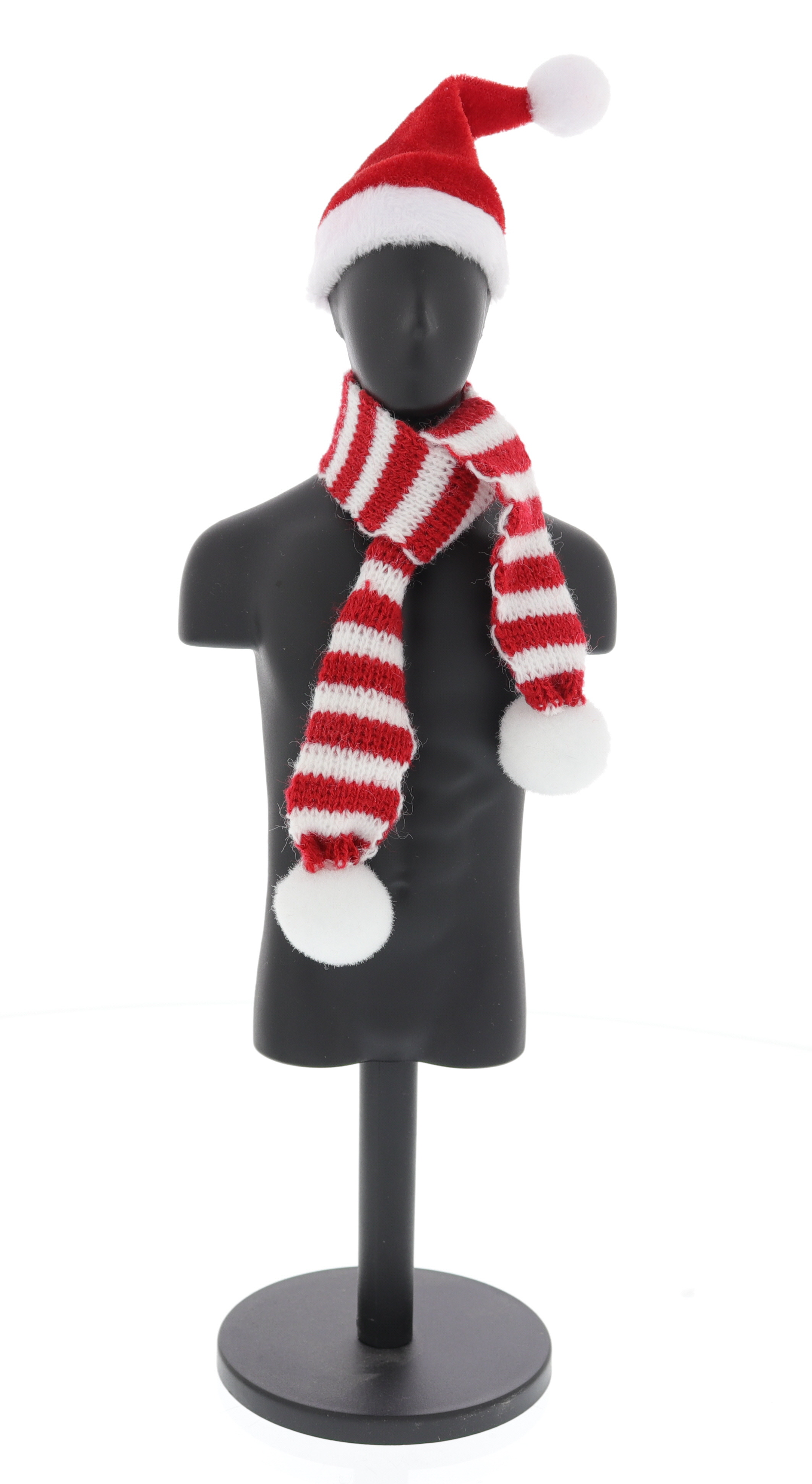 Santa Hat & Scarf Set - in 1/6 scale Santa Hat & Scarf Set - in 1/6 scale