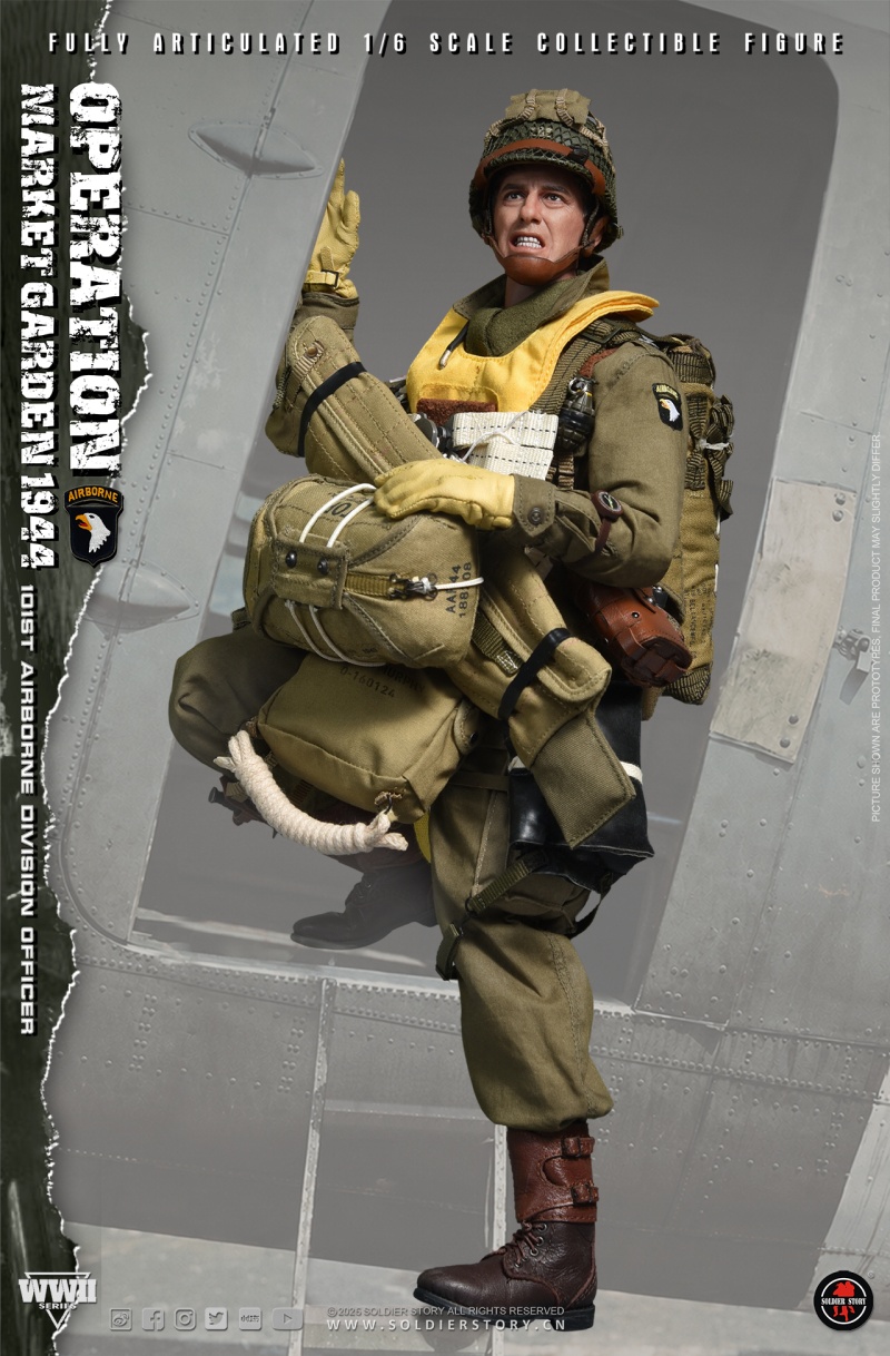 U.S. Army 101st Airborne Division Officer - WWII Operation Market Garden - in 1:6 scale