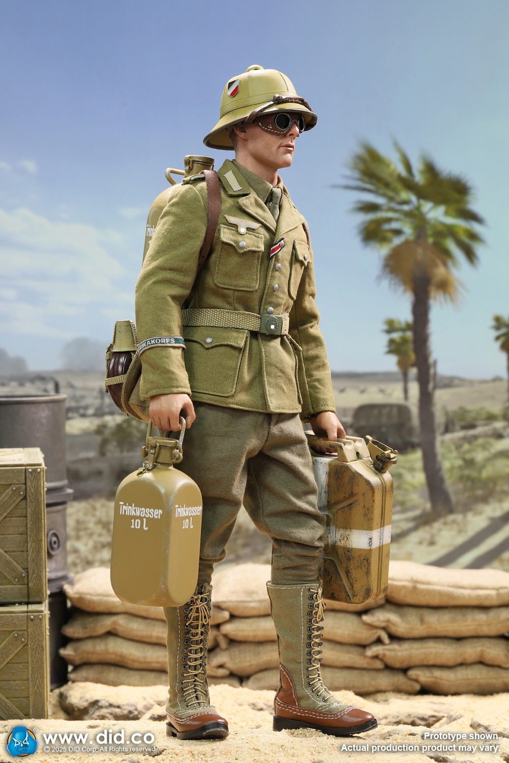Ishaan & Panzer Commander - Stauffenberg - WWII German Africa Corps Supply Duty - in 1/6 scale Ishaan & Panzer Commander - Stauffenberg - WWII German Africa Corps Supply Duty - in 1/6 scale