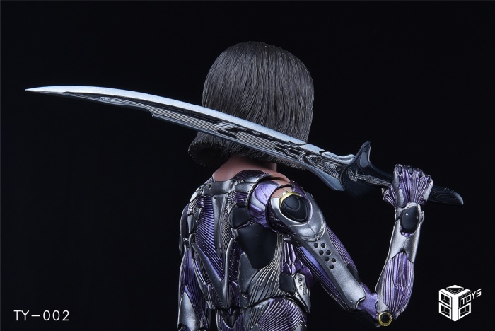 86TTY002-07 Alita Battle Angel - Alloy Damascus Steel Knife