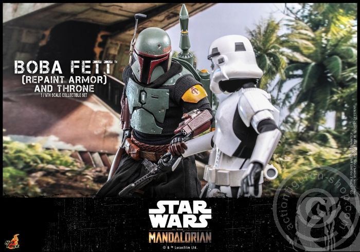 Star Wars: The Mandalorian - Boba Fett (Repaint Armor) & Throne